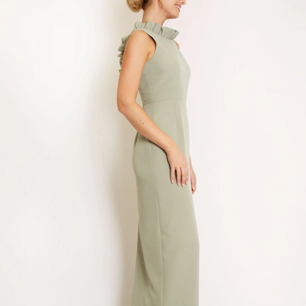 NEW CAMILYN BETH Alexandria Maxi Dress in Silver/Grey Size 2 - Picture 2 of 4